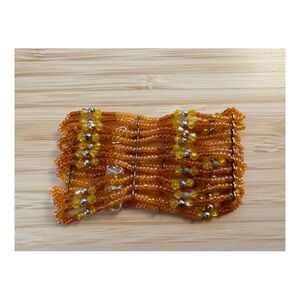Beaded Orange Bracelet